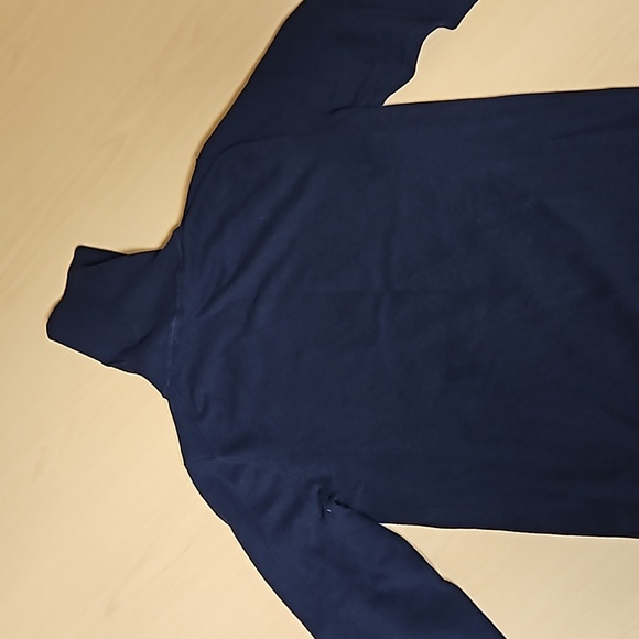 Andrew Marc Navy Knit Turtleneck Long Sleeve Shirt, size S - Picture 6 of 12